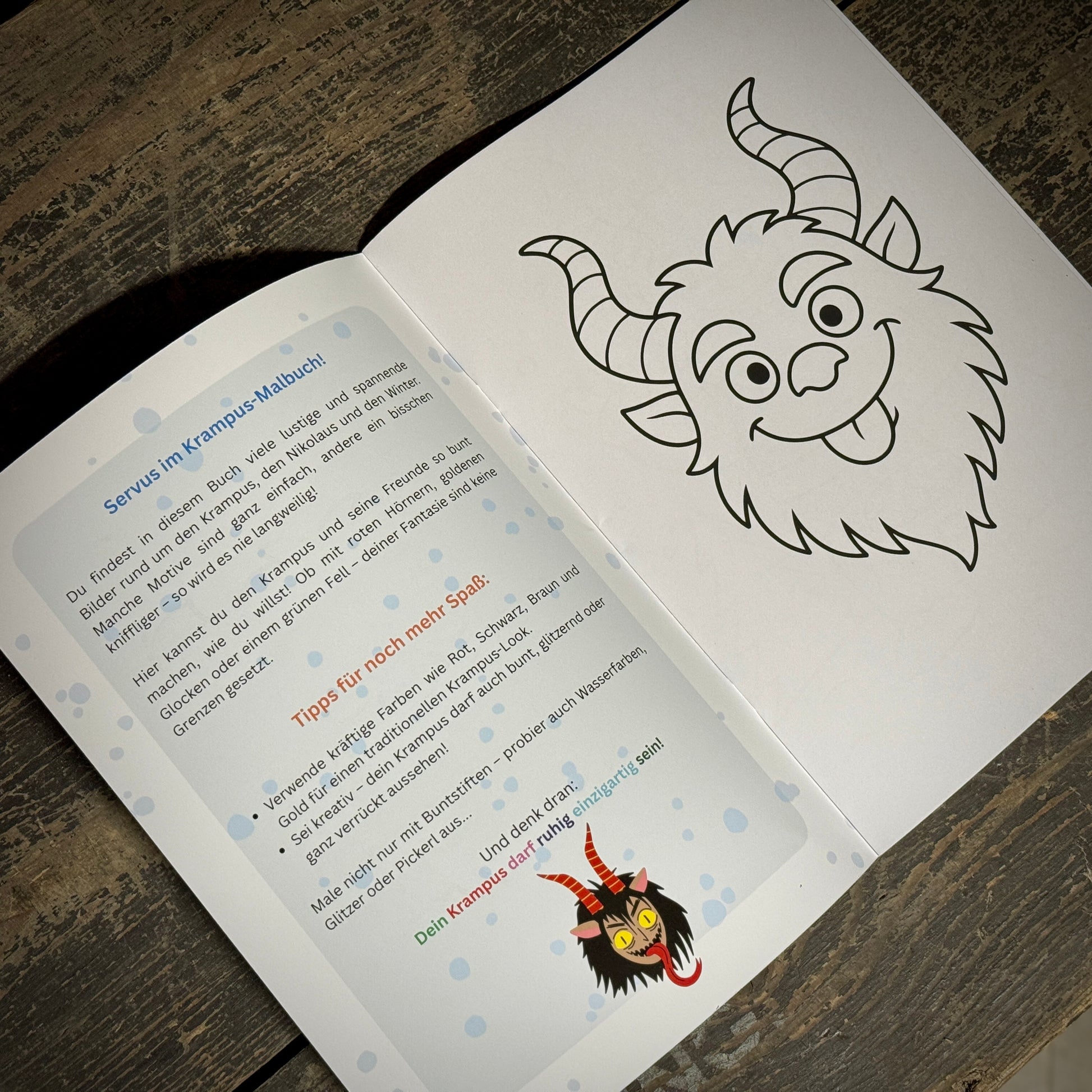 Krampus Malbuch