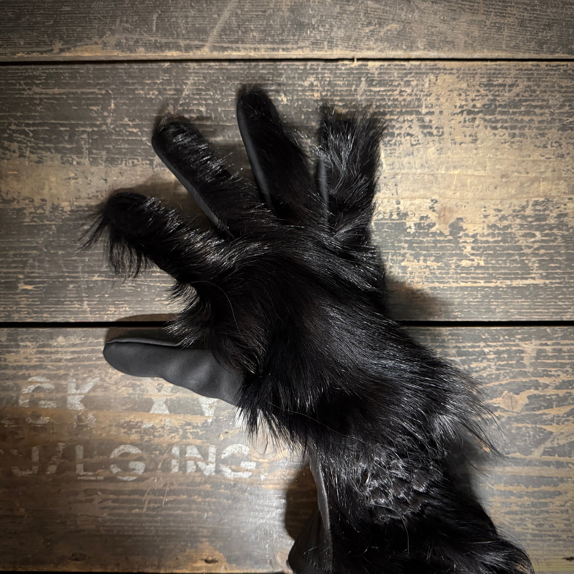 Fellhandschuhe | Schwarz