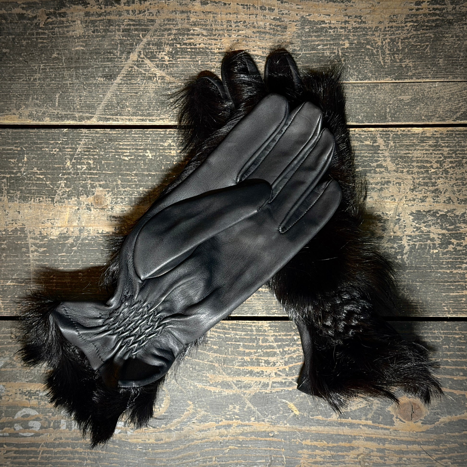 Fellhandschuhe | Schwarz