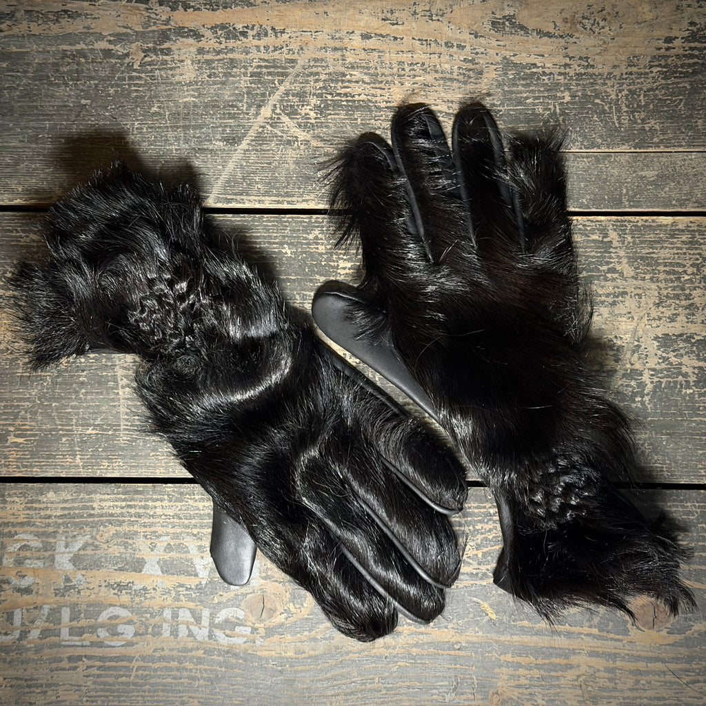 Fellhandschuhe | Schwarz