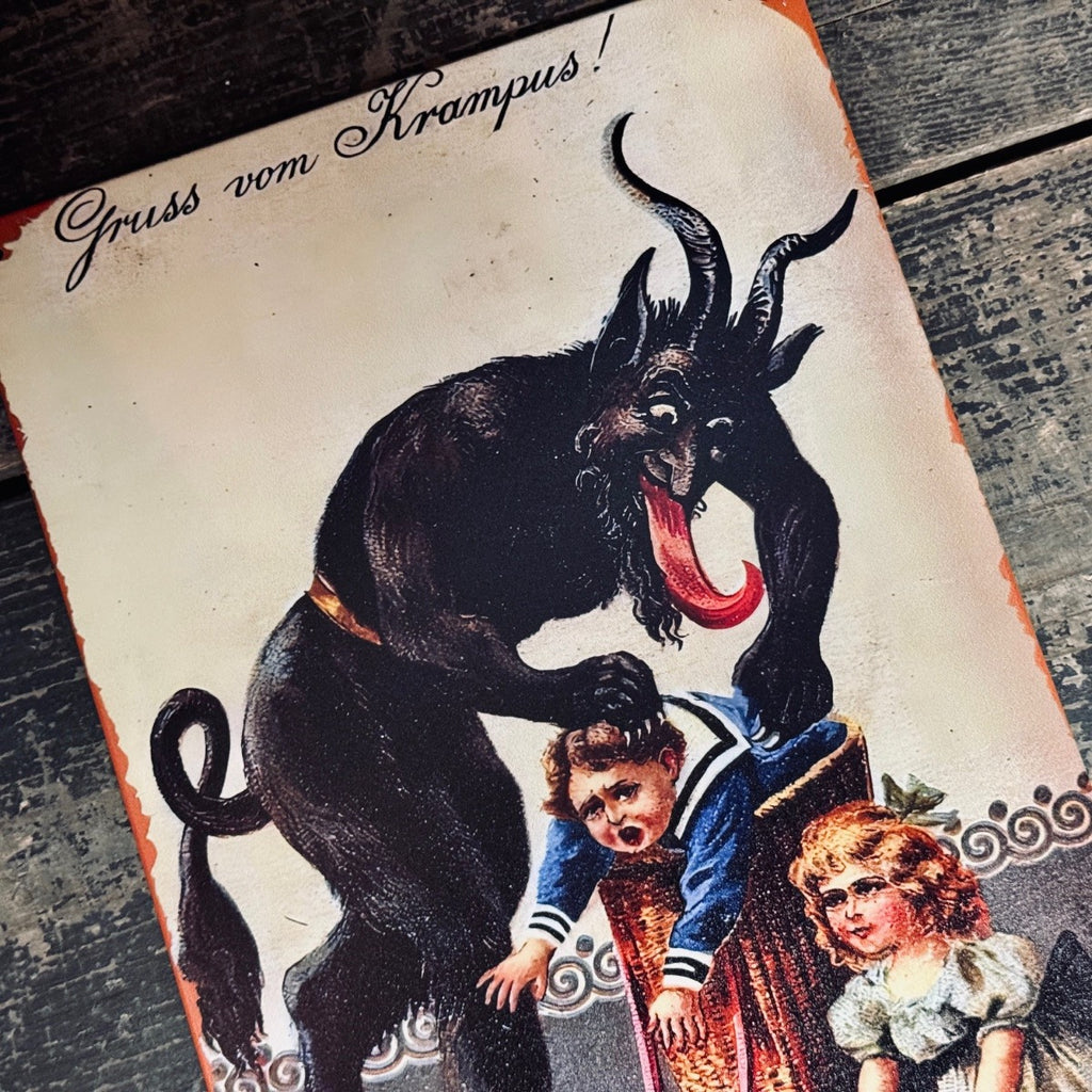 Blechschild | Gruss vom Krampus