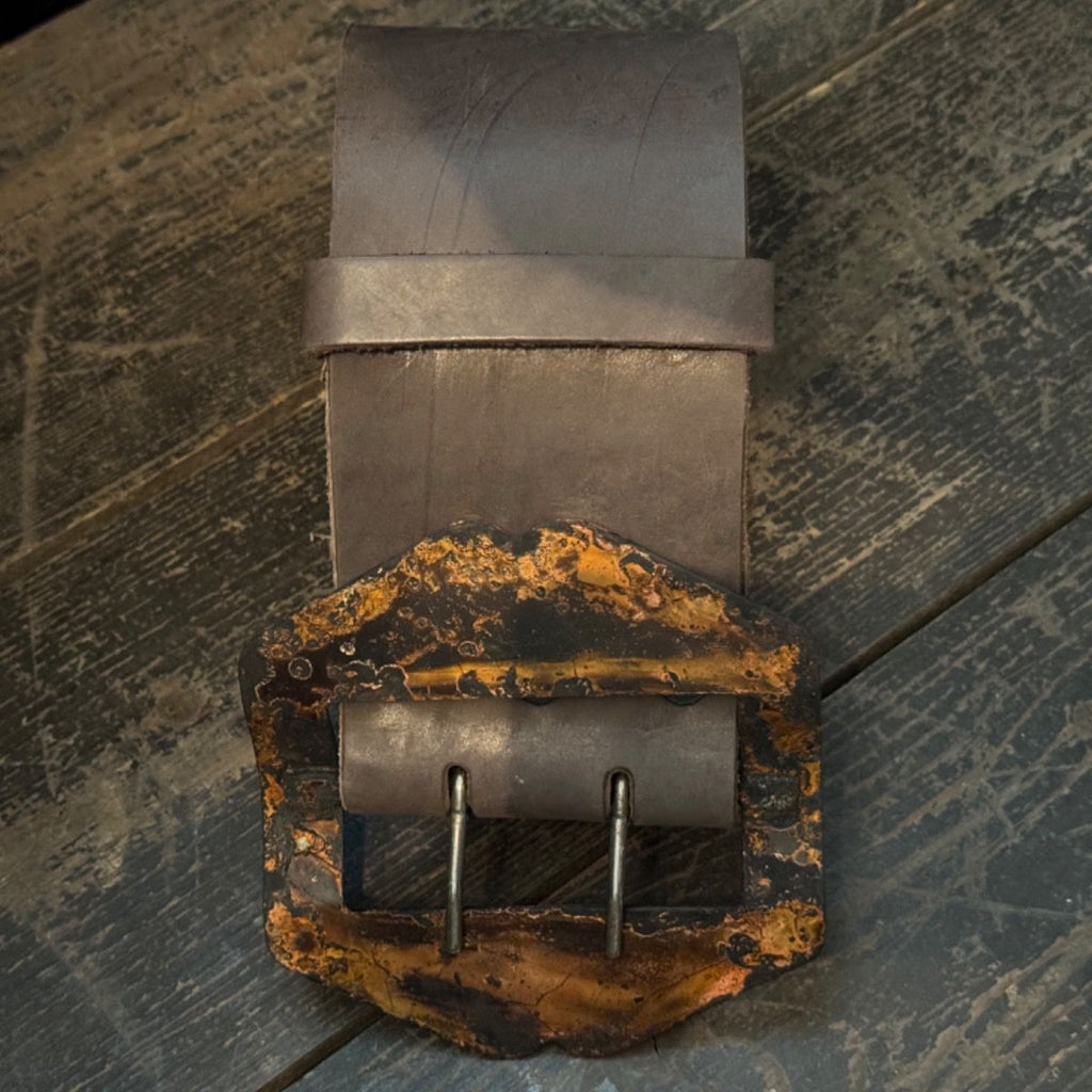 Ledergürtel 10cm | Braun